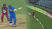 IND vs WI 3rd t20 : Rohit Sharma gets clumsy for this outstanding Fielding