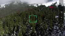 Bursa kaybolan dağcıları arama çalışmalarında drone desteği