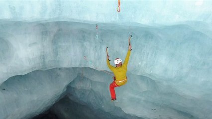 Leçon d'escalade sur glace