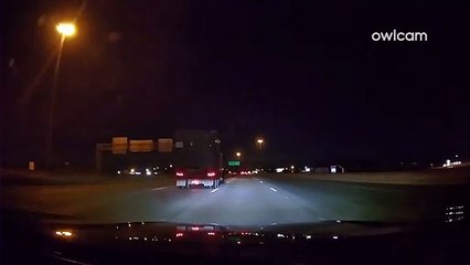 Falling Meteorite Seen From Austin Freeway