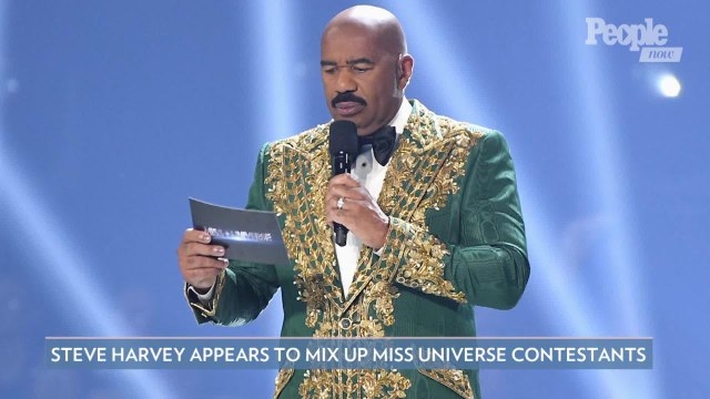 Steve Harvey Appears to Mix Up Miss Universe Contestants (Again): 'Quit Doing This To Me'