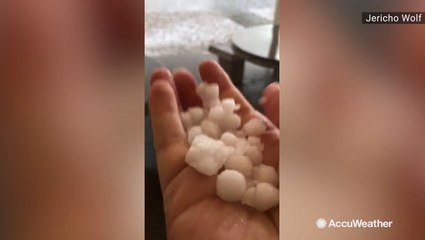 That's some impressive hail you've got there