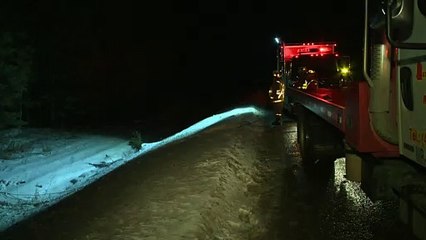 Un véhicule effectue une sortie de route à Saint-Antonin