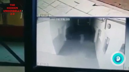 Por cámaras de seguridad descubren fantasma en una comisaría