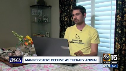 Prescott Valley man registers beehive as therapy animal