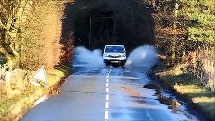 Falkirk area flooding remains from Sunday, December 8