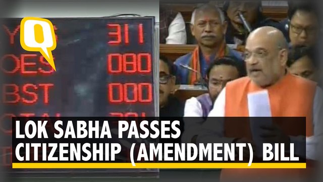 Citizenship (Amendment) Bill Gets 311 ‘Ayes’ in LS
