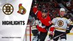 NHL Highlights | Bruins @ Senators 12/9/19