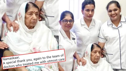 Lata Mangeshkar Returns Home After 28 Days From Bridge Candy, Thanks Fans And Doctors