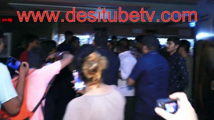 Kartik Aryan mobbed by fans after watching the movie. perches on car's rooftop to oblige. He is so humble