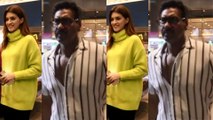 Spotted: Kriti Sanon & Ajay Devgn at the Airport