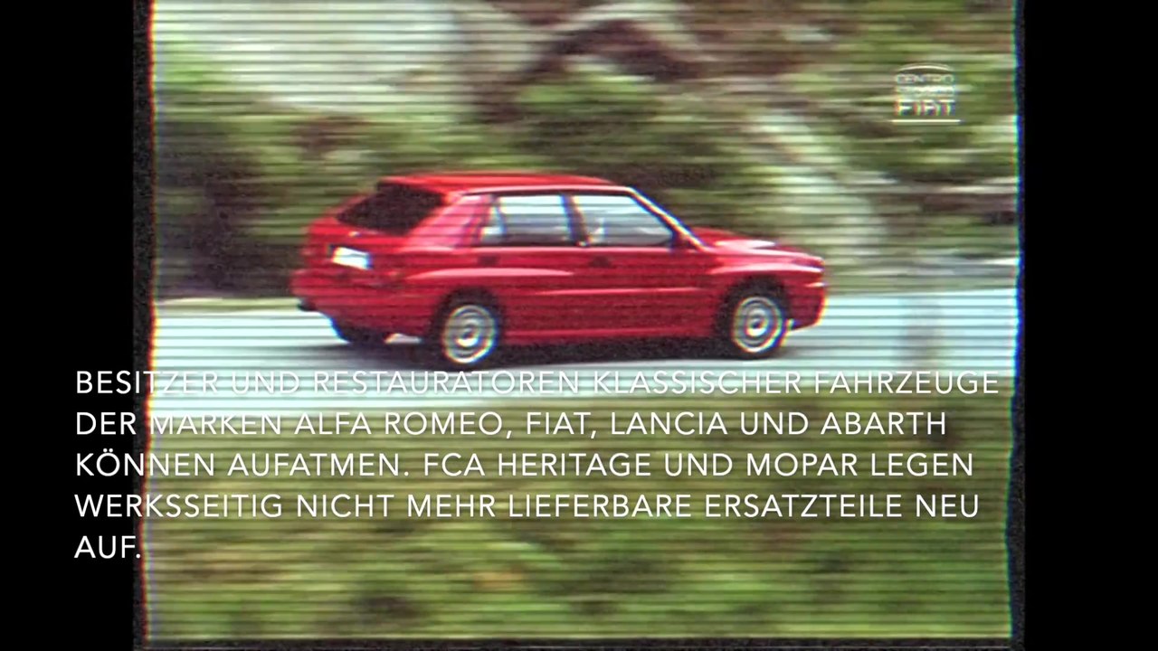 „Heritage Parts' - Ersatzteile für klassische Alfa Romeo, Fiat, Lancia und Abarth