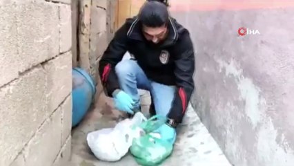 Kömürlükte gizlenen uyuşturucu maddeyi Zeus buldu