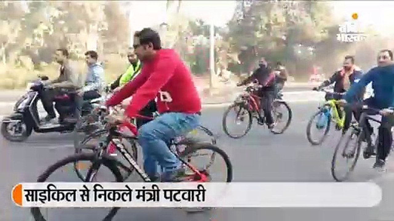 मंत्री जीतू पटवारी ने किया शहर का भ्रमण