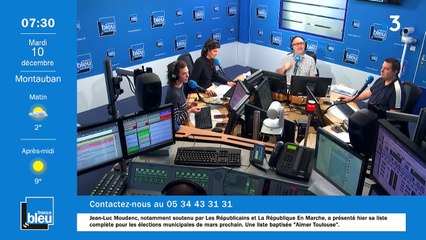 La matinale de France Bleu Occitanie du 10/12/2019
