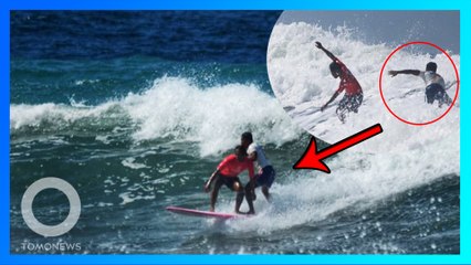 Relakan emas, surfer Filipina selamatkan surfer Indonesia di SEA Games 2019 - TomoNews