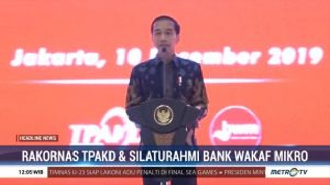 Jokowi Hadiri Rakornas TPAKD dan Silaturahmi Nasional Bank Wakaf Mikro