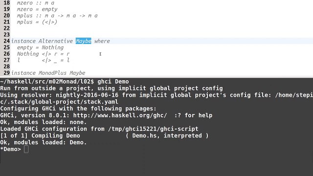 48 - Haskell. Классы типов Alternative и MonadPlus
