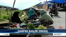 Penjualan Pedagang Pasar Singkil Menurun Akibat Banjir