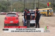 Playa ‘Las Sombrillas’ Barranco: retiran automóviles con gigantes y estridentes parlantes