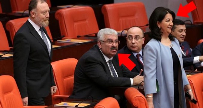 MHP'li Semih Yalçın'ın HDP'li Pervin Buldan'a bakışı olay oldu