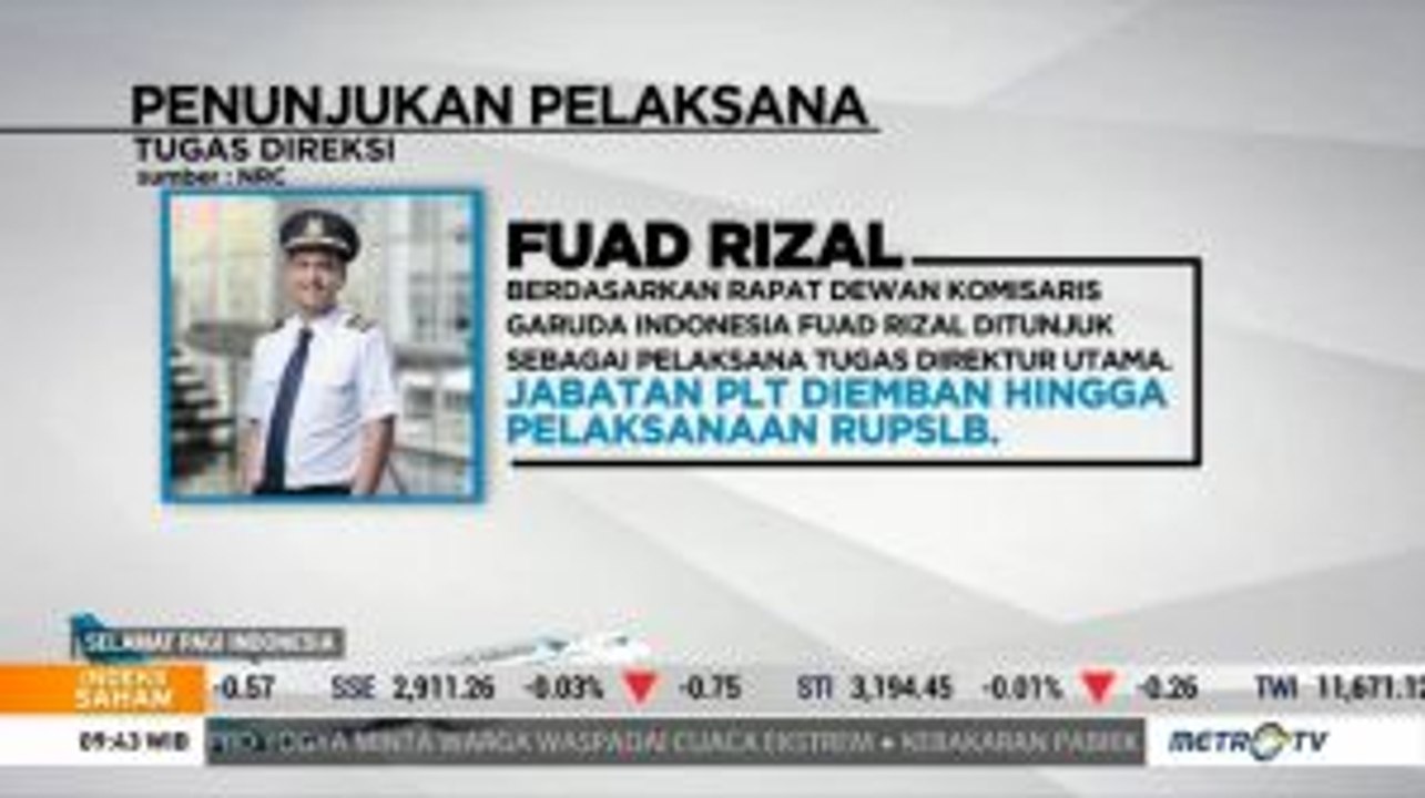 Penunjukan Plt Direktur Utama Garuda