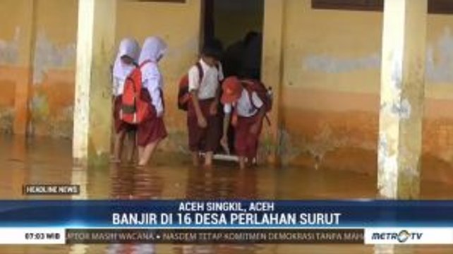 Banjir Berangsur Surut, Warga Aceh Singkil Mulai Beraktivitas
