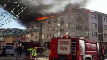 Pendik'te 4 katlı apartmanın çatısında yangın çıktı. Çok sayıda itfaiye ekibinin yangına müdahalesi devam ediyor.