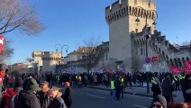 Mobilisation contre la réforme des retraites : le cortège s'apprête à s'élancer à Avignon