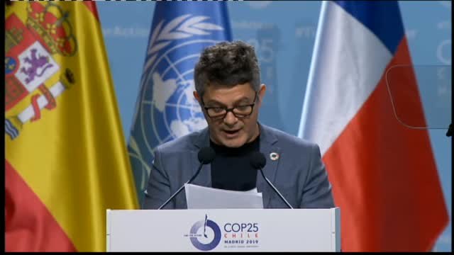 Alejandro Sanz anuncia en la Cumbre del Clima que reducirá las emisiones de CO2 de sus conciertos