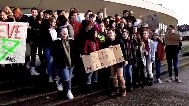 Lure : au lycée Colomb, enseignants et élèves d une même voix contre les retraites