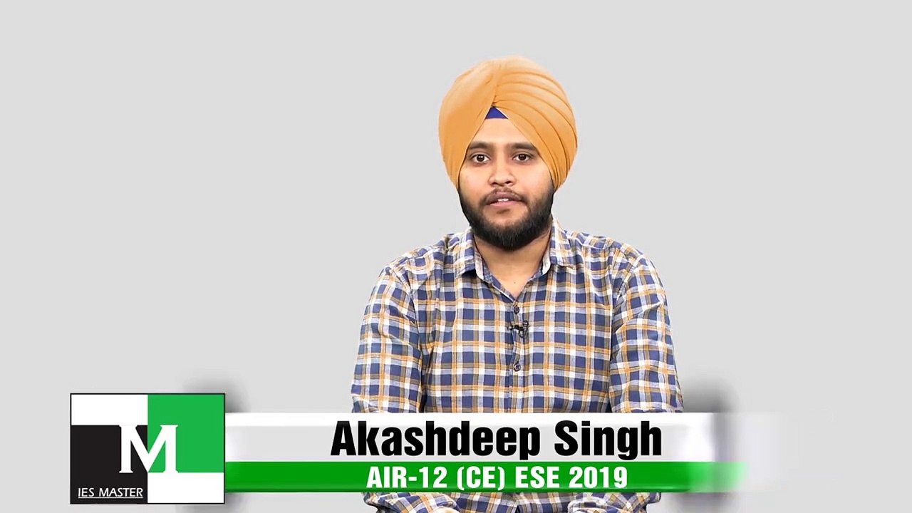 Face to Face with Akash Deep Singh (CE) AIR-12 ESE-IES 2019 IES Master