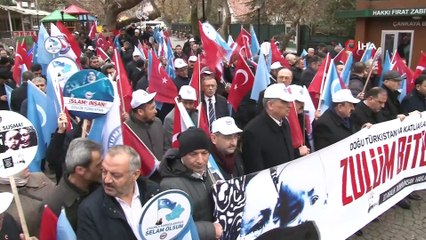 Çin zulmü Ankara'da protesto edildi