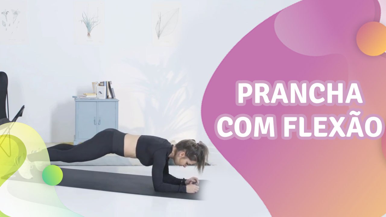 Prancha com flexão - Melhor com Saúde