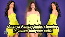 Ananya Panday looks stunning in yellow outfit