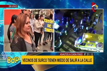 Inseguridad en Surco: piden acciones del Gobierno para frenar ola delincuencial