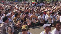 Miles de birmanos apoyan a Suu Kyi en defensa contra acusación de genocidio