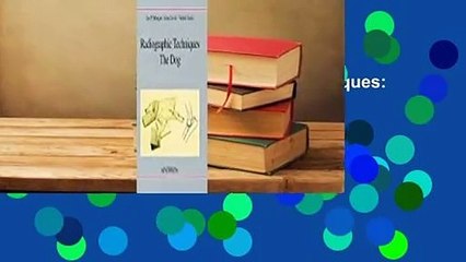 About For Books  Radiographic Techniques: The Dog  Review