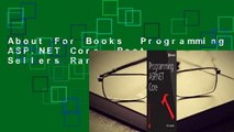 About For Books  Programming ASP.NET Core  Best Sellers Rank : #5