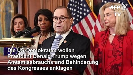 US-Demokraten präsentieren Anklage gegen Trump