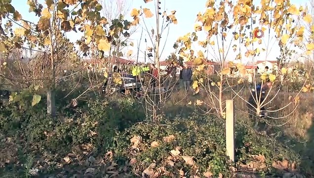 Takla atan araçtan emniyet kemeri sayesinde kurtuldu: 1 yaralı