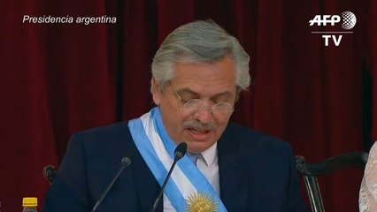 Fernández convoca a los argentinos a la unidad tras jurar como nuevo presidente