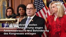 US-Demokraten präsentieren Anklage gegen Trump