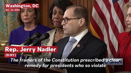 Watch: House Judiciary Announces Two Articles Of Impeachment Against President Trump