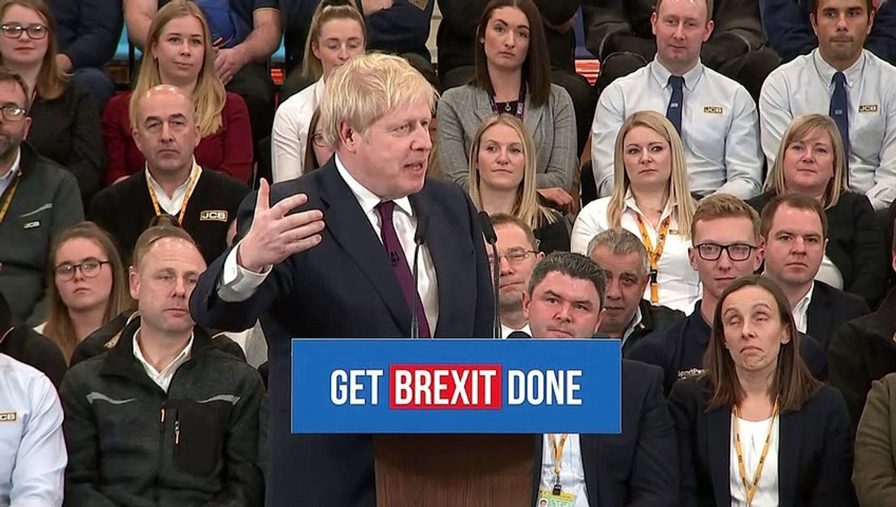 Johnson blasts Corbyn during a campaign speech