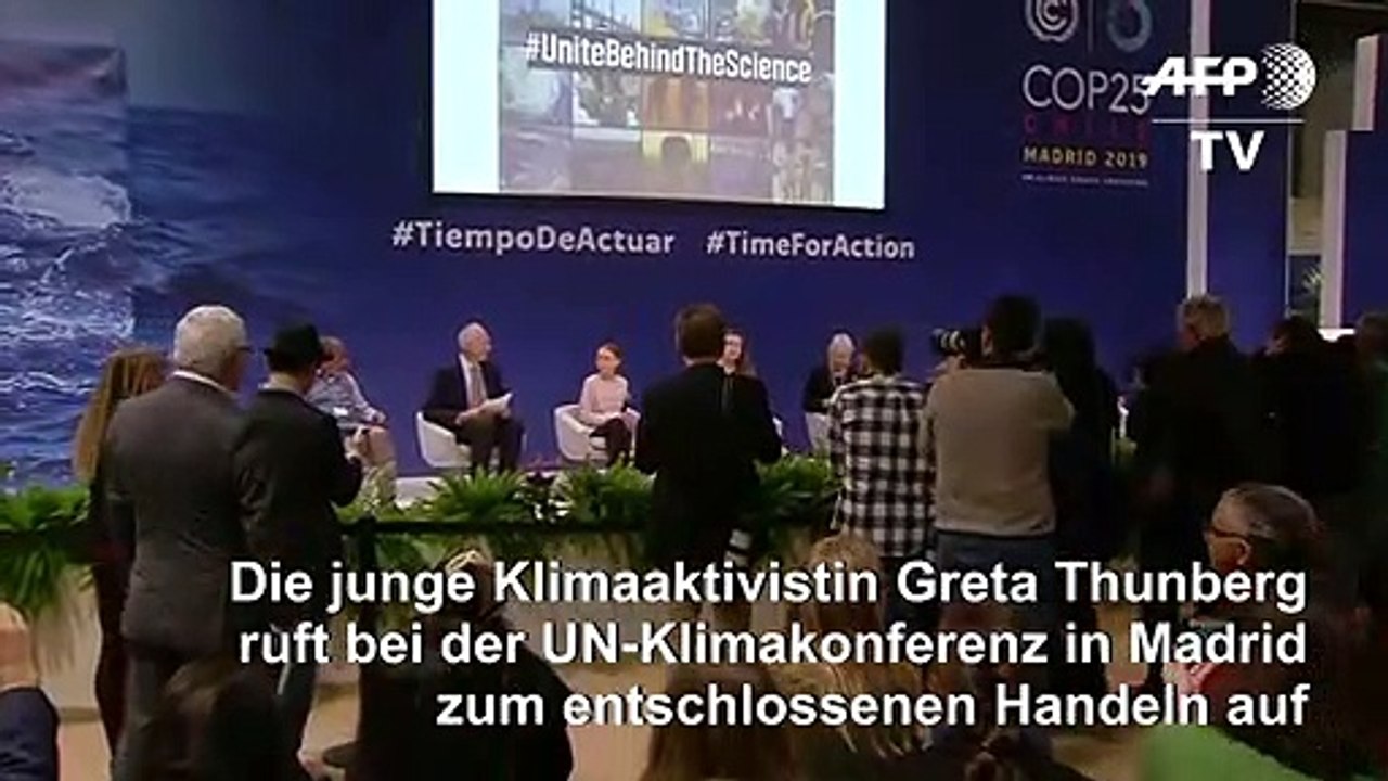 Greta Thunberg fordert auf UN-Gipfel entschlossenen Kampf gegen den Klimawandel