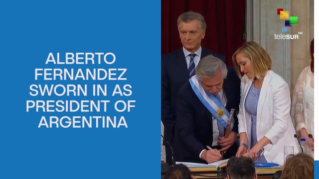Alberto Fernandez Sworn In As President Of Argentina