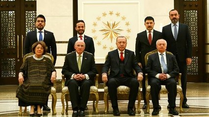 Abdülhamit'in torunu Külliye'de! Cumhurbaşkanı Erdoğan, güven mektuplarını kabul etti