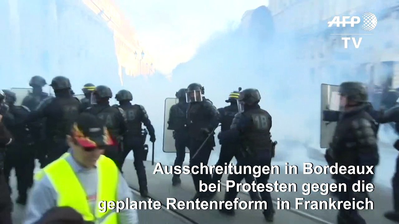Frankreich: Ausschreitungen bei Protesten gegen Rentenreform
