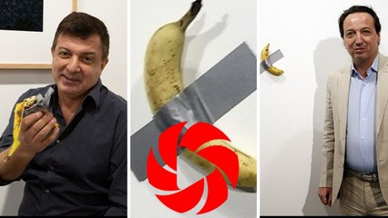 Un intrus arrache et mange une banane d’une valeur de 120 000 $ exposée dans une galerie d&#39;art